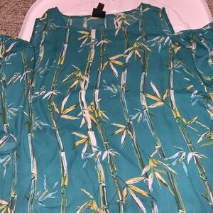 Off the shoulder sleeve blouse with fringe on side